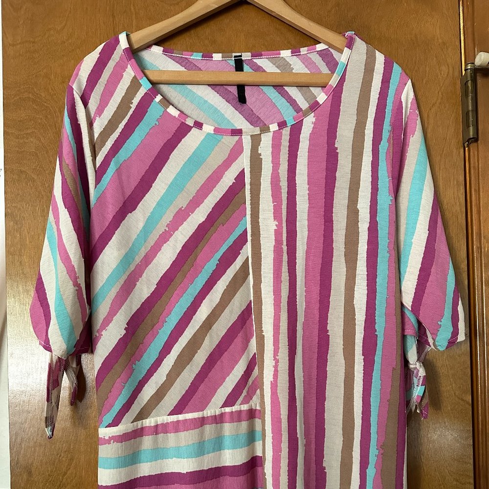 Ashley Blue Tunic Top